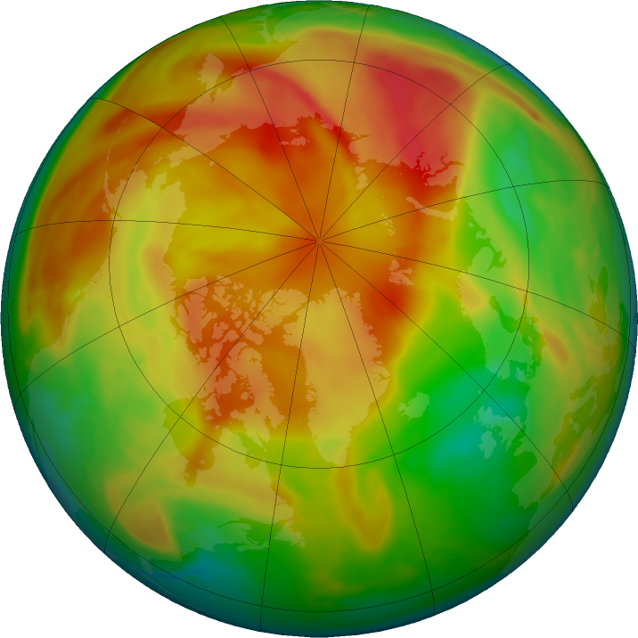 Arctic ozone map for 06 April 2017